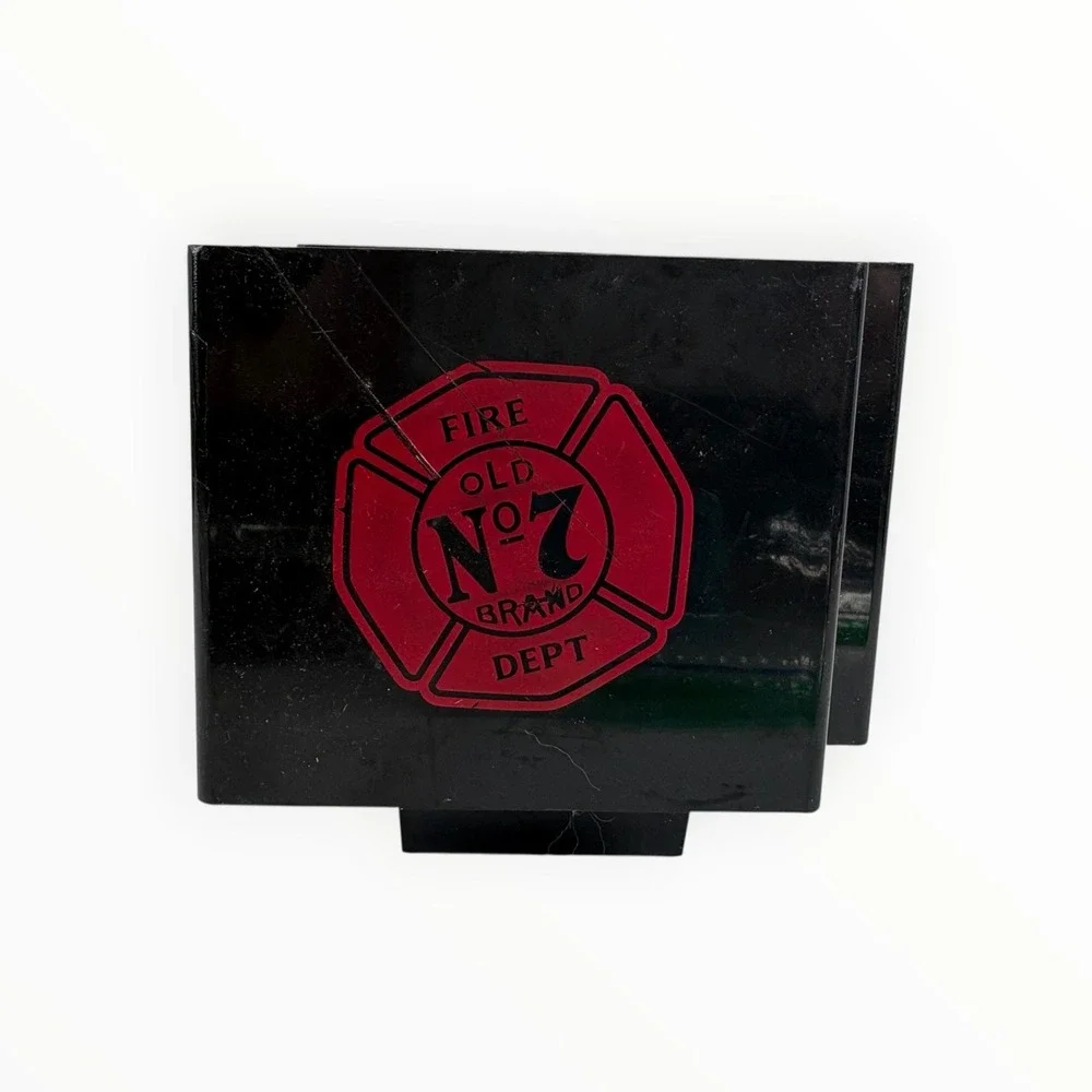 Jack Daniels Bar Napkin Holder Bar Caddy Promo Liquor  cave No. 7 Tennessee Fire